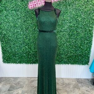 Elegant Green Evening Gown by Mac Duggal